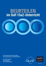 BEURTEILEN - DaF DaZ Tagung