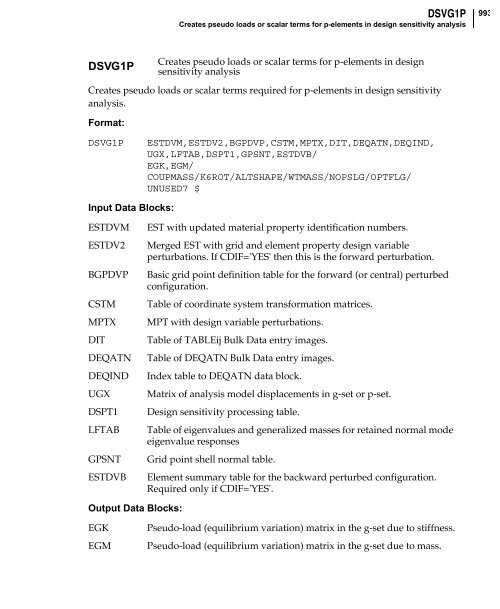 NX Nastran DMAP Programmer's Guide - Kxcad.net