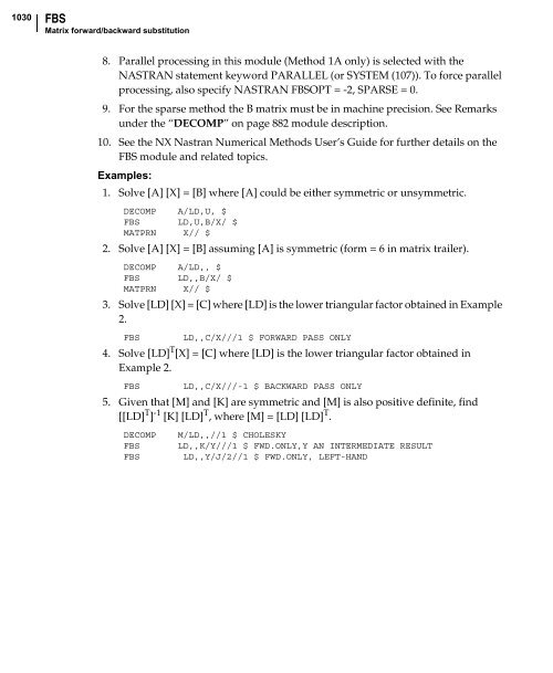 NX Nastran DMAP Programmer's Guide - Kxcad.net