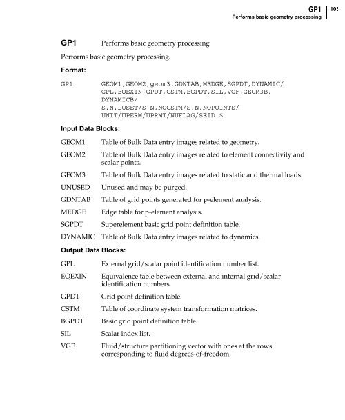 NX Nastran DMAP Programmer's Guide - Kxcad.net