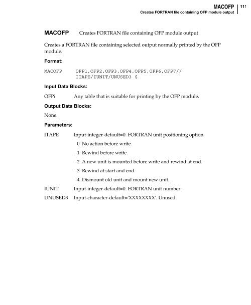 NX Nastran DMAP Programmer's Guide - Kxcad.net