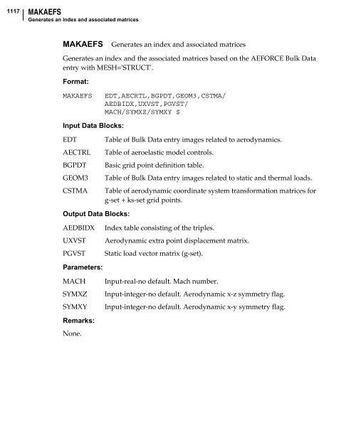 NX Nastran DMAP Programmer's Guide - Kxcad.net