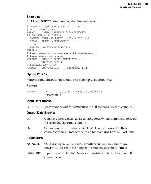 NX Nastran DMAP Programmer's Guide - Kxcad.net