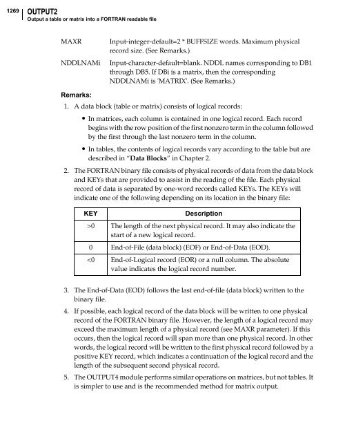 NX Nastran DMAP Programmer's Guide - Kxcad.net