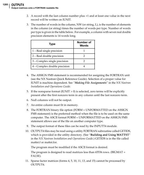 NX Nastran DMAP Programmer's Guide - Kxcad.net