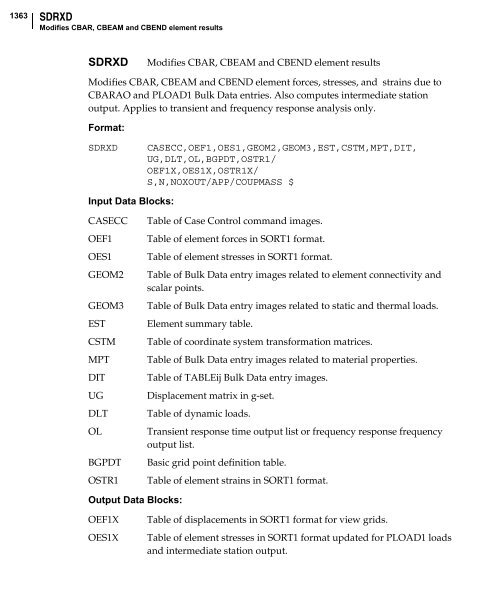 NX Nastran DMAP Programmer's Guide - Kxcad.net