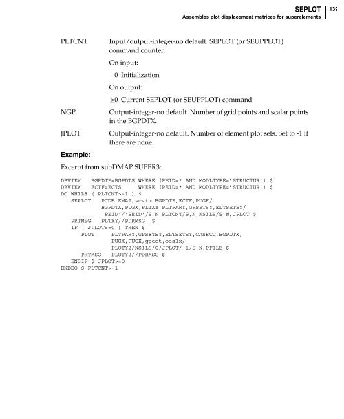 NX Nastran DMAP Programmer's Guide - Kxcad.net