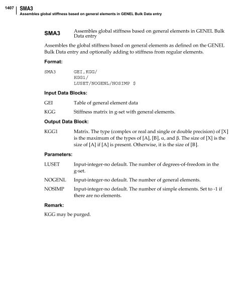 NX Nastran DMAP Programmer's Guide - Kxcad.net