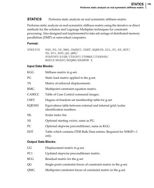 NX Nastran DMAP Programmer's Guide - Kxcad.net