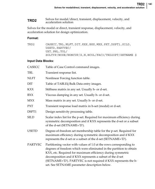 NX Nastran DMAP Programmer's Guide - Kxcad.net