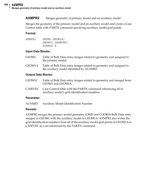 NX Nastran DMAP Programmer's Guide - Kxcad.net