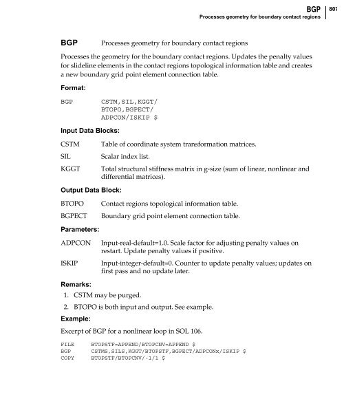 NX Nastran DMAP Programmer's Guide - Kxcad.net