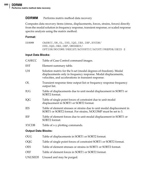 NX Nastran DMAP Programmer's Guide - Kxcad.net