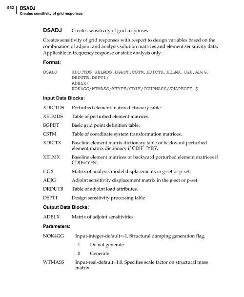 NX Nastran DMAP Programmer's Guide - Kxcad.net