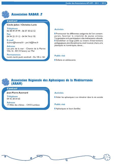 Guide des associations (fichier PDF) - CHU Marseille