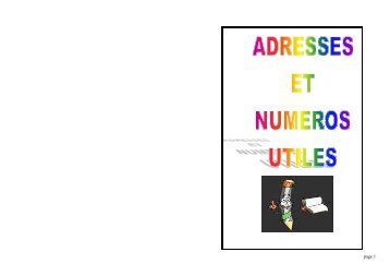 adresses utiles medecins et mairies 2 - Accueil