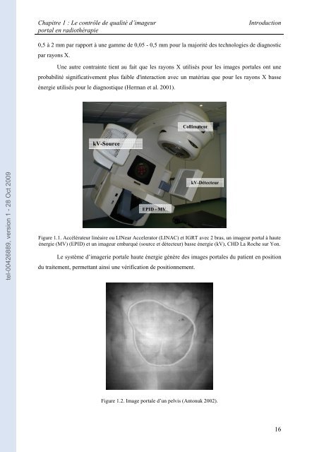 Automatisation du contrôle de qualité d'une installation d'imagerie ...