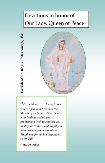 Marian Devotions Handbook - Catholic Web