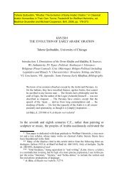 KHUÓBA THE EVOLUTION OF EARLY ARABIC ORATION Tahera ...