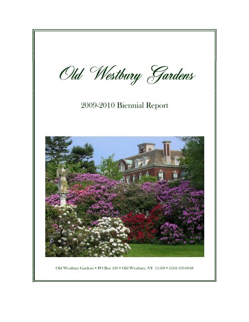 Revenue 2010 - Old Westbury Gardens