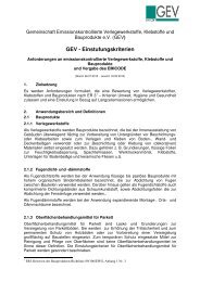 GEV Einstufungskriterien 28.07.2010 - EMICODE