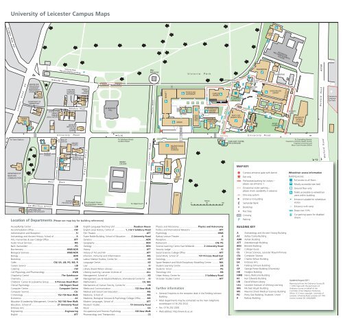 Campus Map - University of Leicester