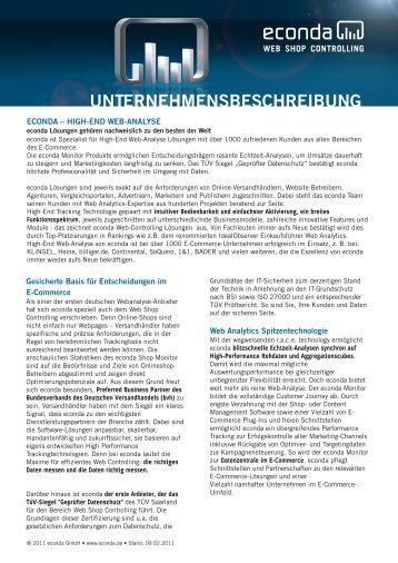 Unternehmensbeschreibung