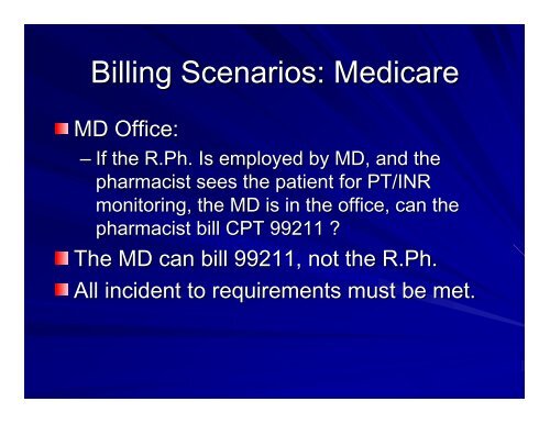 Controversies in Billing for Clinical Services - American Society of ...