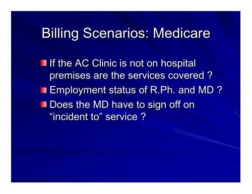 Controversies in Billing for Clinical Services - American Society of ...