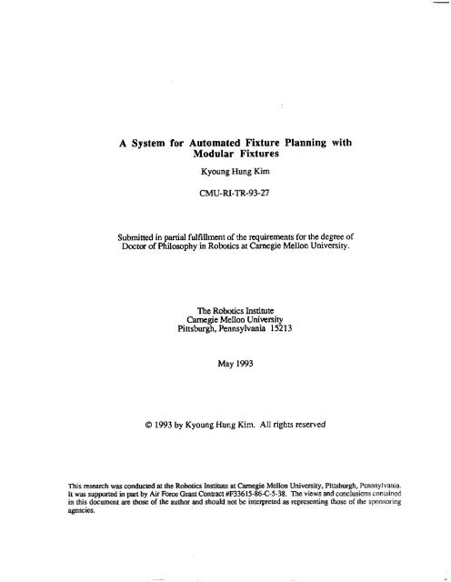 A System for Automated Fixture Planning with Modular Fixtures