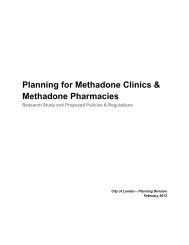 Planning for Methadone Clinics & Methadone ... - City of London