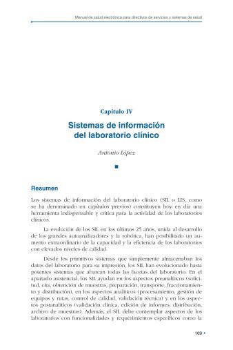 Sistemas de información del laboratorio clínico - Sociedad Española ...