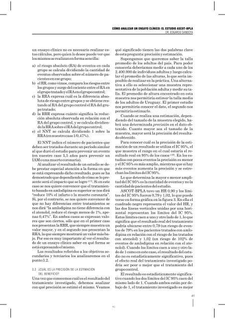 Cómo analizar un ensayo clínico - Sociedad Uruguaya de Cardiología