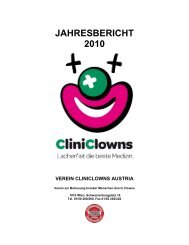 jahresbericht 2010 verein cliniclowns austria