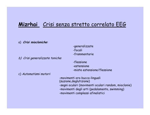 Inquadramento clinico delle convulsioni neonatali - Eurac ...
