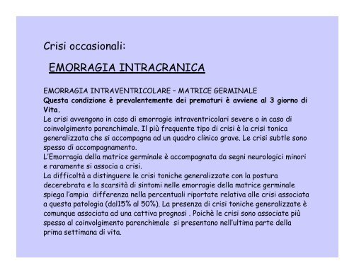 Inquadramento clinico delle convulsioni neonatali - Eurac ...
