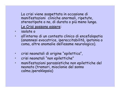 Inquadramento clinico delle convulsioni neonatali - Eurac ...