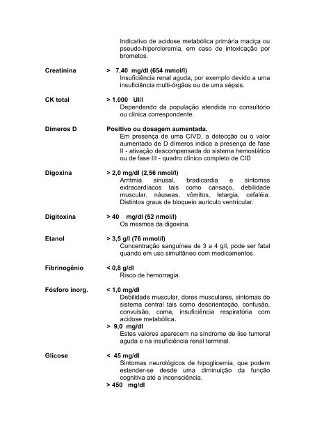 resultados críticos de laboratório clínico que devem ser ... - PNCQ