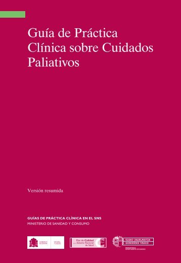 Guía de Práctica Clínica sobre Cuidados Paliativos - GuíaSalud