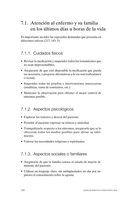 Guía de Práctica Clínica sobre Cuidados Paliativos - GuíaSalud