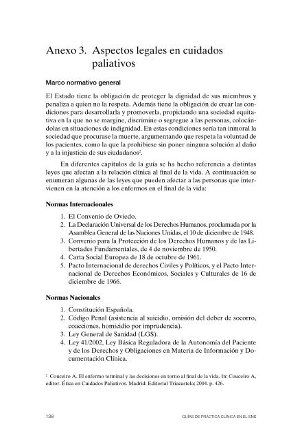 Guía de Práctica Clínica sobre Cuidados Paliativos - GuíaSalud