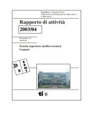 2003-2004 Rapporto di attività 2001/'02 - Scuola superiore medico ...