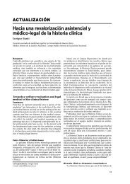 Hacia una revalorización asistencial y médico-legal de la historia ...