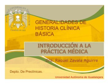 introducción a la práctica médica generalidades de historia clínica ...