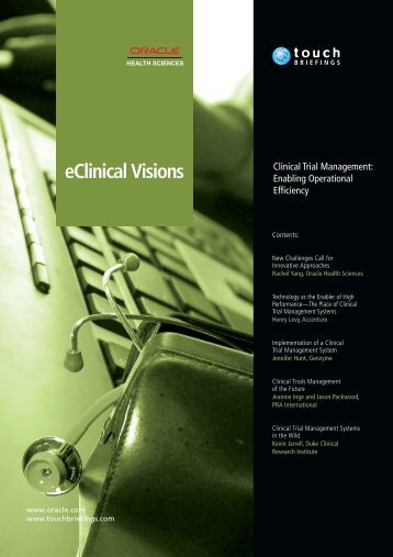 eclinical visions clinical trial management - Oracle