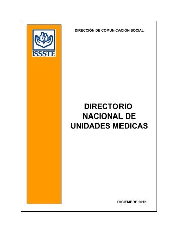 Directorio de Unidades Médicas - Issste