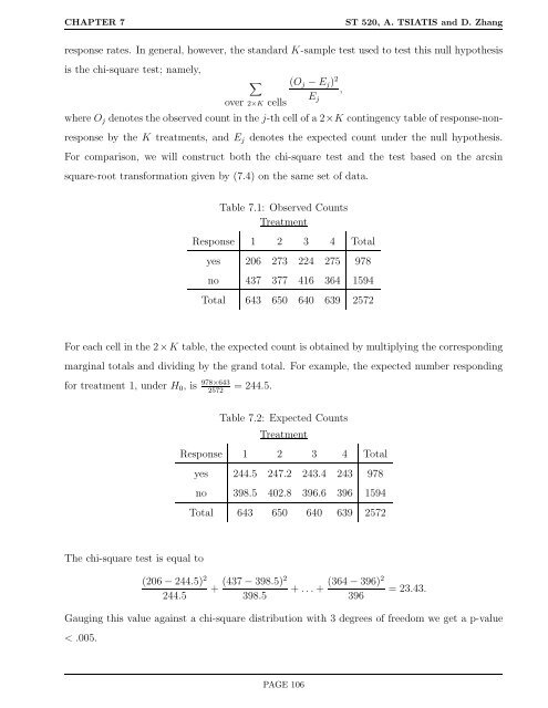 ST 520 Statistical Principles of Clinical Trials - NCSU Statistics ...