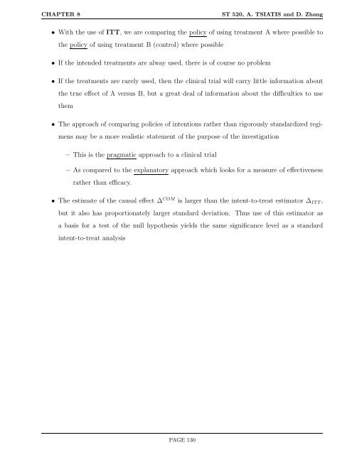 ST 520 Statistical Principles of Clinical Trials - NCSU Statistics ...