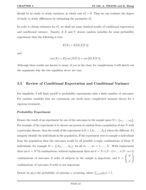 ST 520 Statistical Principles of Clinical Trials - NCSU Statistics ...