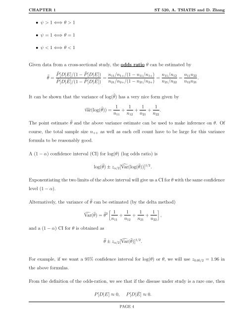 ST 520 Statistical Principles of Clinical Trials - NCSU Statistics ...